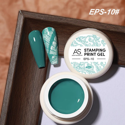 AS Esmalte de uñas de estampado de 5ml, colores, barniz de impresión de uñas para placa de estampado, lacas de impresión en blanco y negro, no kit