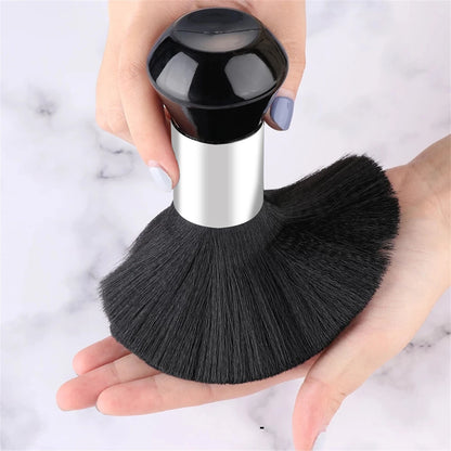 Black Hairdressing Sweeping Neck Hair Cleaning Duster, Hair Cutting Brush for Barbershop Hair Cut, Brush Tools, Barber Accessories