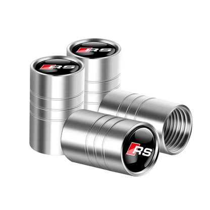 Tapas de válvula de neumático para coche con logotipo, accesorios para Audi Sline RS S TT A1 A2 A3 A4 A5 A6 A7 A8 8P B6 B7 B8 C5 C6
