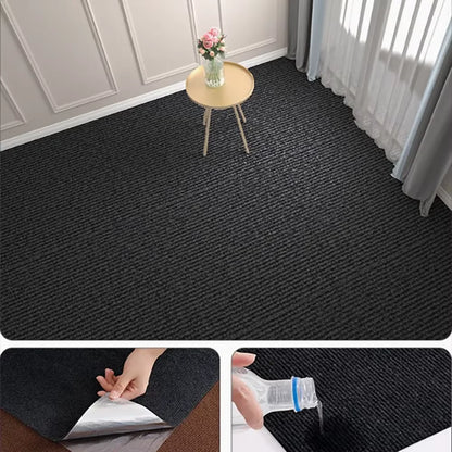 40cmX3m Kitchens Bedroom Rug, Water Uptake Home Decor Self-adhesive Room Decoration Bathroom Rugs, Solid Color Carpet For Living Room