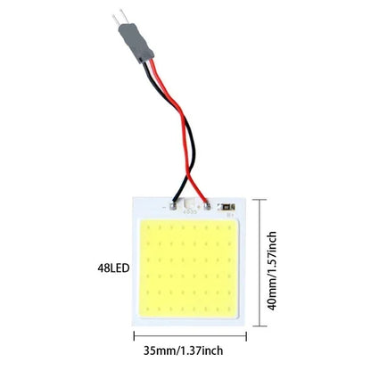 4Pcs, Car Interior Accessories, 18/24/48 SMD T10 4W 12V COB, Car Interior Panel LED Lights Lamp Bulb, Car Dome Light Car Panel