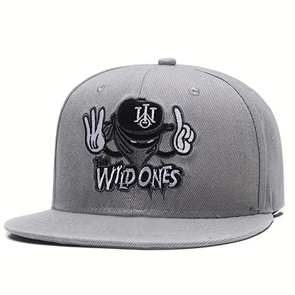 Unisex Ninja Letter Embroidery Hip-hop Hats Outdoor Adjustable Casual Baseball Caps Sunscreen Hat