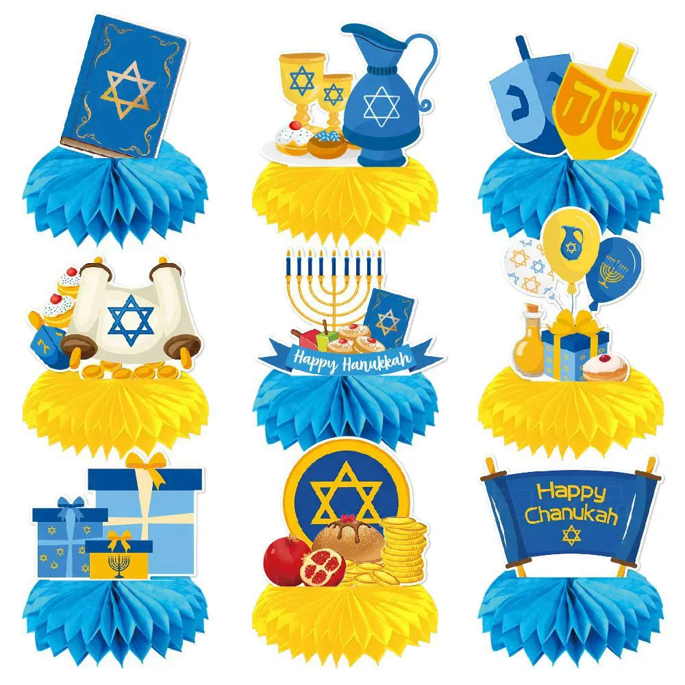 Judaism Happy Hanukkah Backdrop Jewish Jesus Passover Candlestick Party Decor Photographic Background Photography Photo Studio