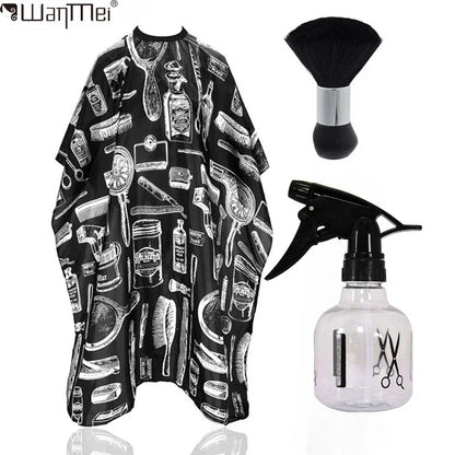 WANMEI Waterproof Hairdressing Shawl Bib paper Set Nylon Hairdressing Salon Clothes Chopped Hair Isolator Hair Dyeing Tool