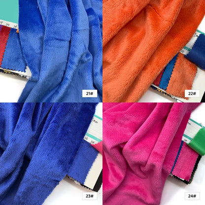 45x50cm 34~66# Plush Fabric For Sewing 5mm Pile Length 100 Polyester Hair Material For Popular Cotton Dolls DIY Handmade Fabric