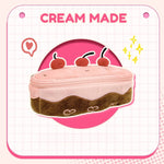 Sweet Korean Cherry Cake Pencil Case for Girls Aesthetic Makeup Pouch Ins Kawaii Cosmetic Stationery Organizer Back To School
