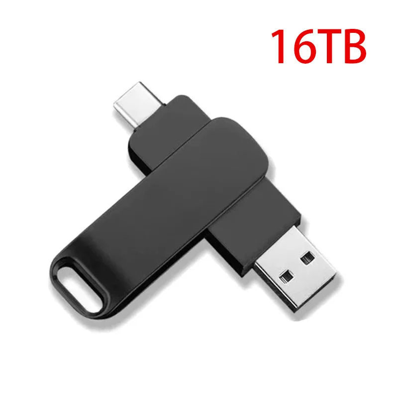 2-In-1 TYPE-C USB Flash Drive 3.2 High-speed PenDrive USB Memory Stick Real Capacity Pen Waterproof Flash Disk Pen Drive