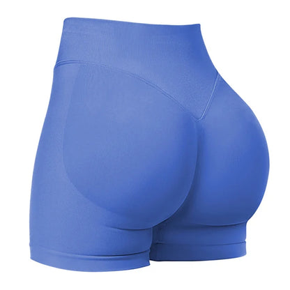 4.5'' Shorts Seamless Low Ribbed Waistband Gym Shorts Scrunch Bum Yoga Shorts Booty High Stretch Running Bike Shorts