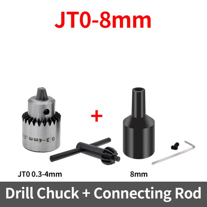1PCS JT0 B10 B12 0.6-6mm 0.3-4mm 1.5-10mm Drill Chuck Adaptor Connecting Rod Shaft Sleeve Steel Copper Coupling 4/5/6/8/10/12mm