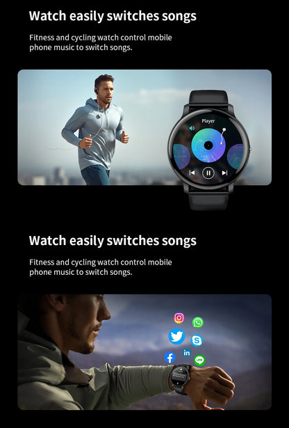 Bluetooth Call Smart Watch Women Custom Dial Watches Men Sports Fitness Tracker Heart Rate Smartwatch For Android iOS