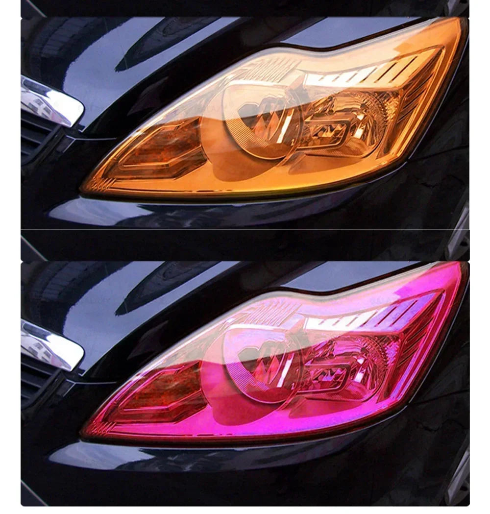 Gloss Transparent Light Black Smoke PVC Film Tint, 30 X60cm, Headlight Taillight Wrap Cover Film, Foil Sticker Cover, Car Styling