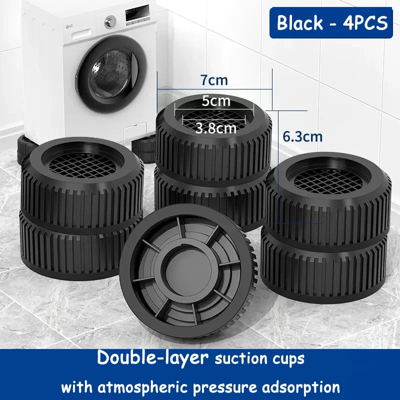 4pcs Anti Vibration Feet Pads Rubber Mat Slipstop Silent Dampers Stand Universal Washing Machine Refrigerator Furniture Foot Pad