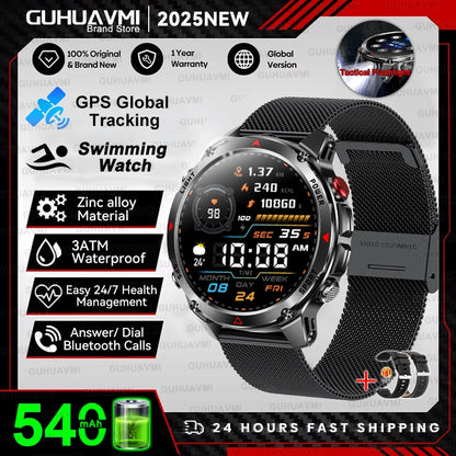 New Professional GPS Sports Smart Watch, Outdoor RIDE Run GPS track Swim Watchs Compass Altimeter, 3ATM Sports Bracelets, men, ladies