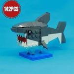 MOC Marine Animals Shark Whale Megalodon Building Blocks Set Deep Sea Rescue Fish Bricks Educational Assembly Model Toys Gifts