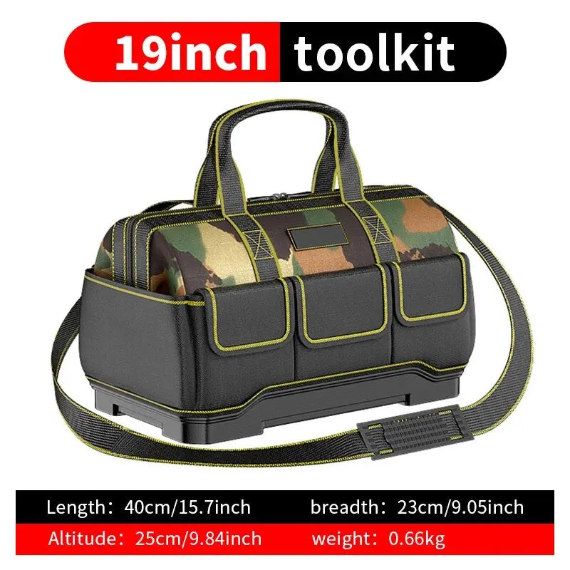 Professional Electrician Tool Bag, Reflective, Waterproof, Multi-Pocket, Durable Oxford, 4 Sizes Available