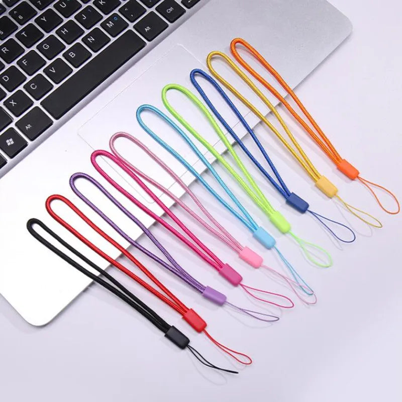 20Pcs Hand Wrist Lanyard Strap String Short Grip Lanyard for USB Flash Drive Keychain ID Badge Holder Phone Straps DIY Hang Rope