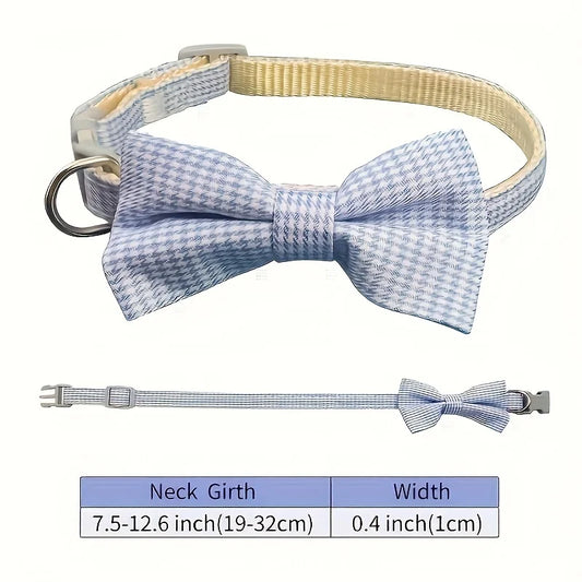 1 Piece, Adjustable Plaid Cat Collar Tie Knot, Perfect for Festive Dressing and Everyday Wear