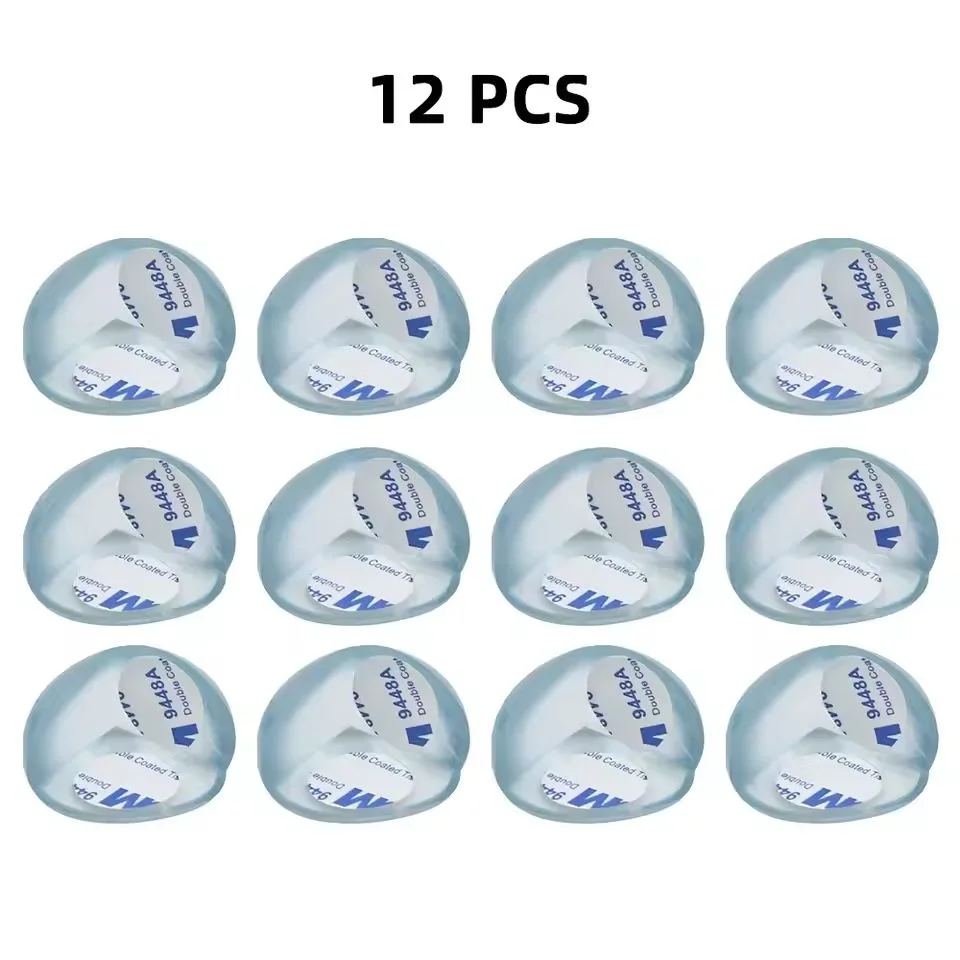 4/8/10/12Pcs Baby Safety Silicone Protector Table Corner Edge Protection Cover Transparent Anti Collision Soft Guard Home Tool