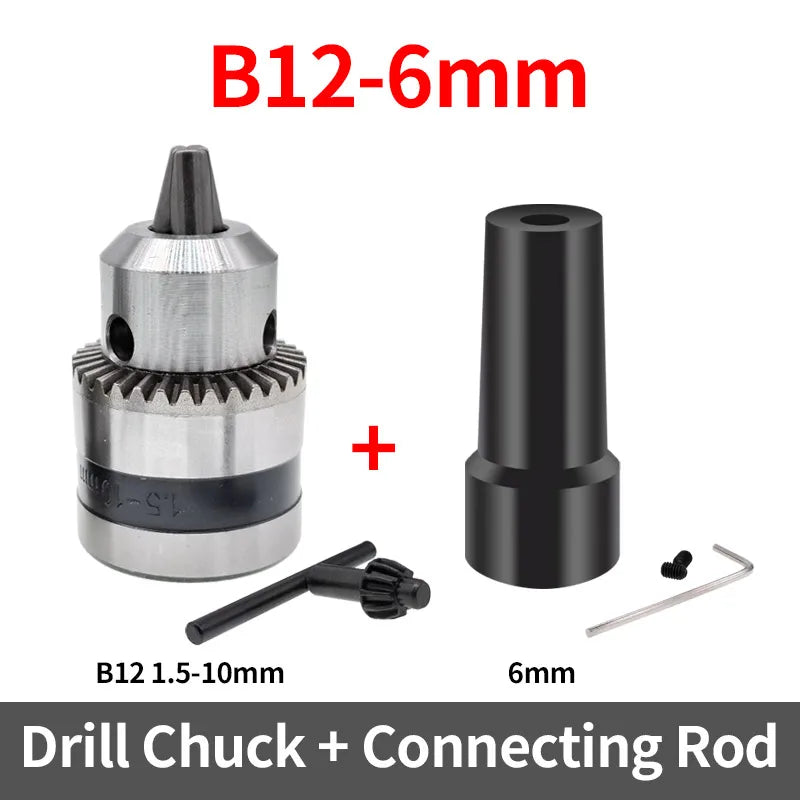 1PCS JT0 B10 B12 0.6-6mm 0.3-4mm 1.5-10mm Drill Chuck Adaptor Connecting Rod Shaft Sleeve Steel Copper Coupling 4/5/6/8/10/12mm