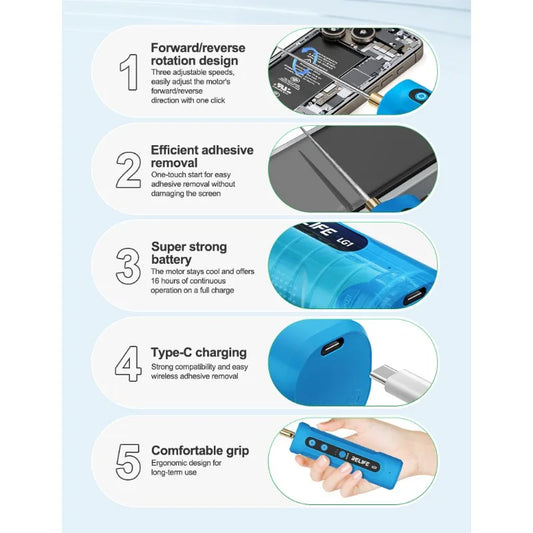 RELIFE LG1 Gear Glue Remover Intelligent Degumming Machine OCA Glue Remover Screen Remover for Mobile Phone Repair