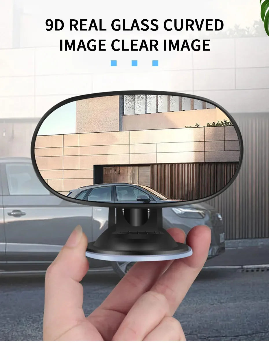 Car Interior Baby Mirrors, 360 Degrees Rotatable Windshield Sucker Sun Visor Plate Clips Mirror, Baby Kid Back Seat Observe Mirror