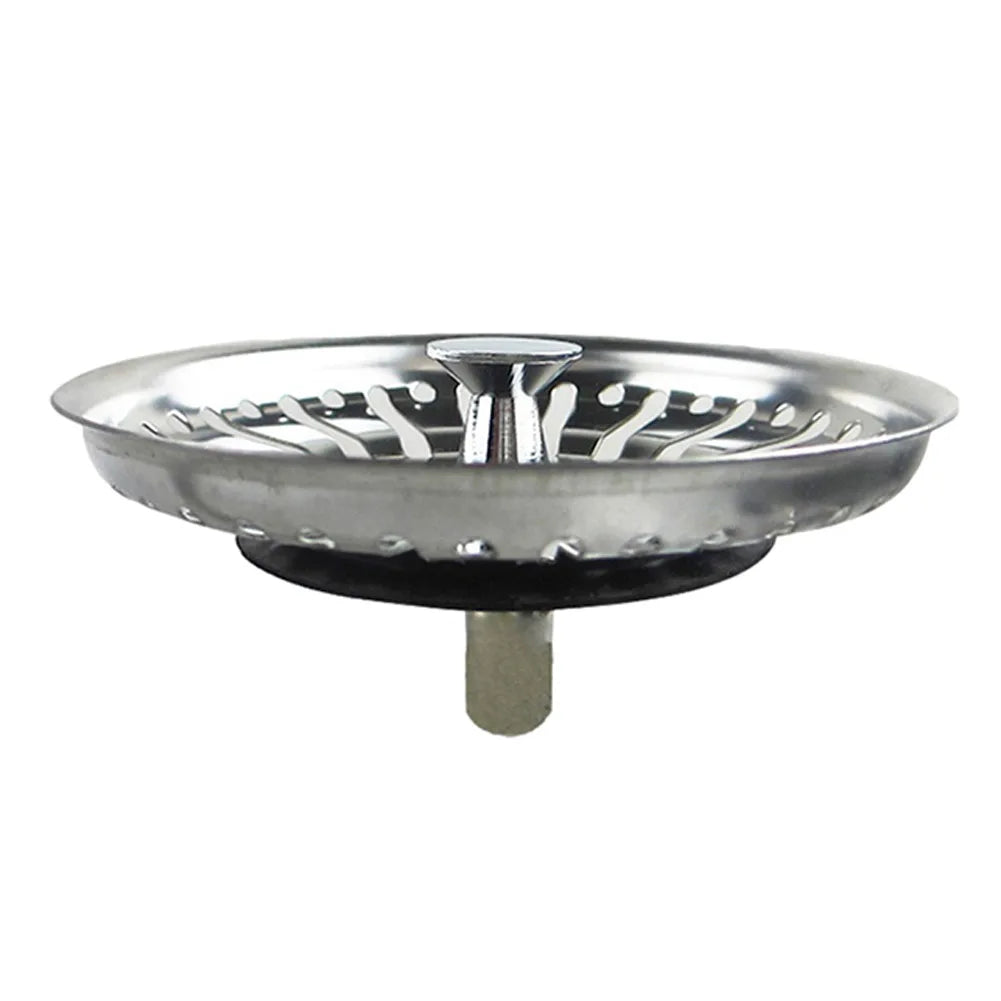 Kitchen 84mm Sink Strainer Replacement Plug Stainless Steel Drain Waste Stopper Sealing Umbrella For Drain Device Cover Plug