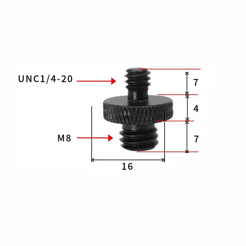 2/4pcs Universal Camera Conversion Screw 1/4 Male to 3/8 M4 M5 M6 M8 M10 Male Screw Tripod Monopod Mount Adapter Photography
