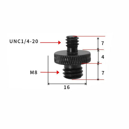2/4pcs Universal Camera Conversion Screw 1/4 Male to 3/8 M4 M5 M6 M8 M10 Male Screw Tripod Monopod Mount Adapter Photography