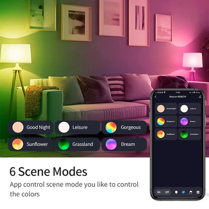 Tuya Smart Bluetooth Bulb E27 220V 9W 15W 18W Color Changing Smart Home RGB Lamp, Smart Life APP Control Dimmable Timer