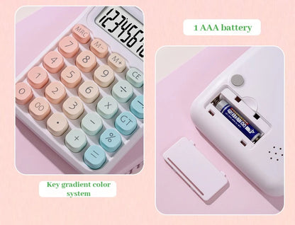 Calculator with Dual Power Supply, 12 Digits, Electronic Calculator, Home, Office, School, Financial, accounting Tools