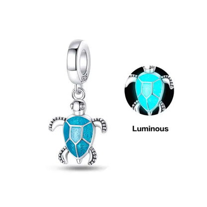 New 925 Silver Octopus crab Charm Bead Sea turtle starfish Seahorse dolphin Pendant Fit Original Bracelet Women DIY Jewelry Gift