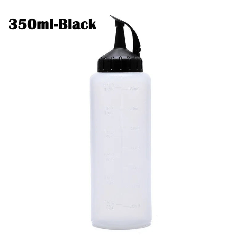 175ML/350ML Large Squeeze Bottle Condiment Bottles with Nozzles Ketchup BBQ Sauces Oil Bottle Dispenser Squeeze Sauce Bottles