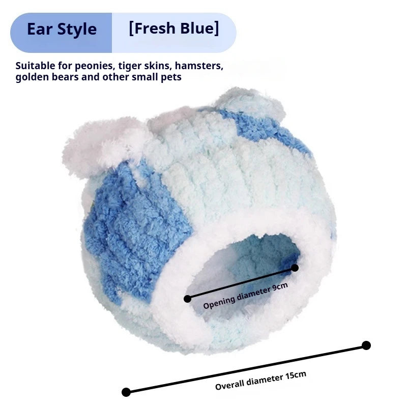 Bird Nest Warmth Parrot Nest Winter Bird Nest Thick Cotton Fleece Flannel Bird Cage Hanging Breeding Nest Small Pet Keep Warm