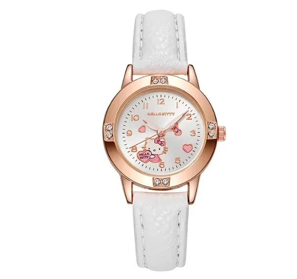 Hello Kitty Watch Kawaii Kuromi Cinnamoroll Quartz Casual Fashion Melody WristWatch Women Kid Girl Children Birthday Gift