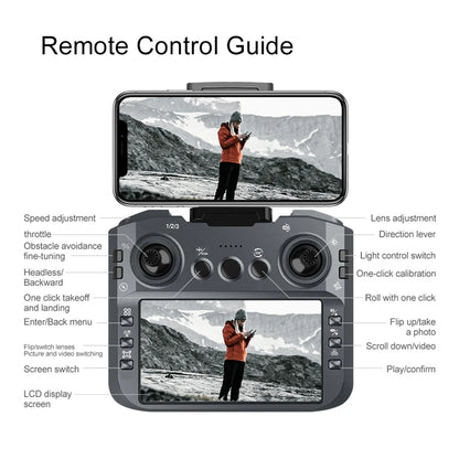 2026 V156 MAX Drone 8K HD 5G WIFI GPS Screen RC Dual Camera Intelligent Obstacle Avoidance Brushless Power Toys Drone Gift 2026