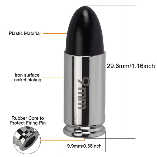 9MM Dummy Round Practice Training Bullets 10/20pcs