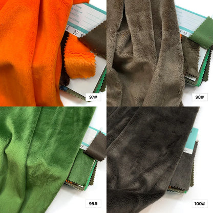 45x50cm 34~66# Plush Fabric For Sewing 5mm Pile Length 100 Polyester Hair Material For Popular Cotton Dolls DIY Handmade Fabric