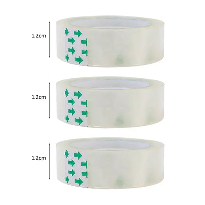 10/5/1 Rolls, Premium Transparent Tape, 0.8cm 1.2cm 1.8cm, Multifuntion High-viscosity Adhesive Tape for Gift Wrapping Packing