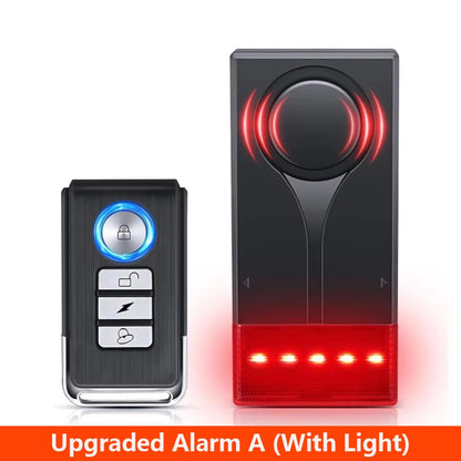 Awapow Wireless Vibration Bike Alarm With Remote Control Anti-Theft Door And Window Alarm 110dB Loud Home Bicycle Security