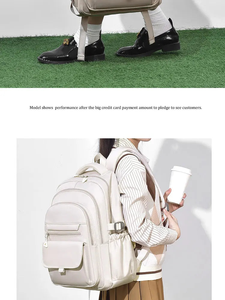 A Multi-layer Waterproof and Stylish Oxford Backpack, Large-capacity Simple Commuter Out-of-town Student Backpack