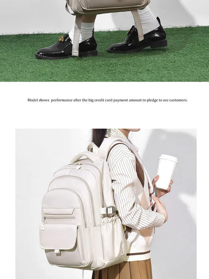 A Multi-layer Waterproof and Stylish Oxford Backpack, Large-capacity Simple Commuter Out-of-town Student Backpack