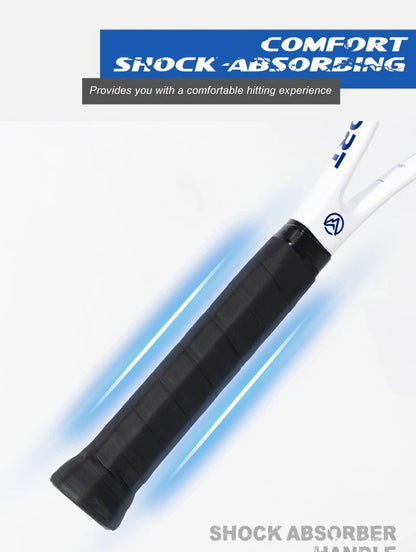 Carbon Fiber Tennis Racket, T800 18K-Professional Grade with Bag&Strap Lightweight Training Racquet for Adults Men&Women, ALPSPORT