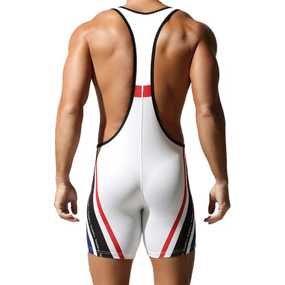 Men's Seamless Body Shaping Bodysuit, Sexy One-Piece Gym Vest, Rompers, Comfortable Home Jumpsuit