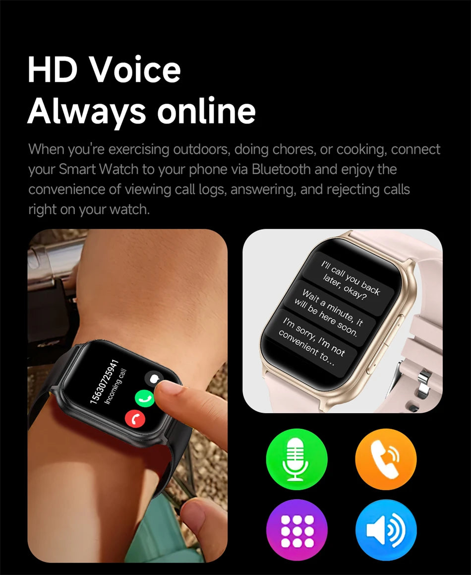 2026 New Bip 6 Pro Smart Watch Men Women Outdoor Sports Fitness Heart Rate GPS Track Bluetooth Call IP68 Waterproof Smartwatches