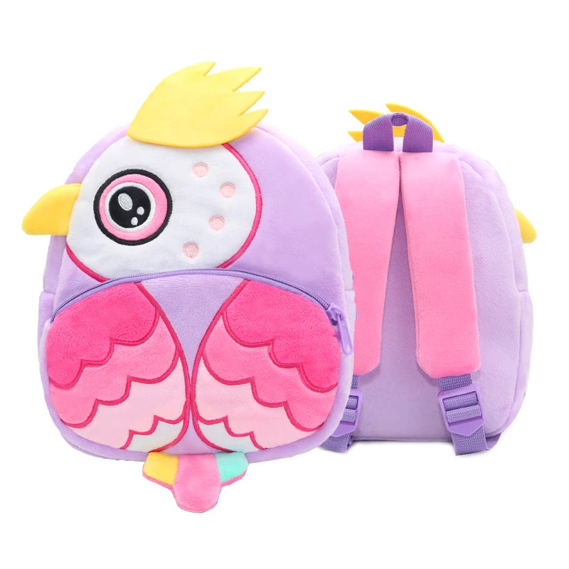 Cartoon Cute Plush Backpack Animal Backpack Boy Girl School Backpack Outing Leisure Bag