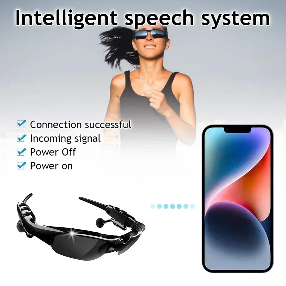 Smart Glasses Bluetooth 5.0 Outdoor Sports Cycling Surround Sound Headphones Listen To Music Call Polarized Riding Sunglasses