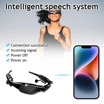 Smart Glasses Bluetooth 5.0 Outdoor Sports Cycling Surround Sound Headphones Listen To Music Call Polarized Riding Sunglasses