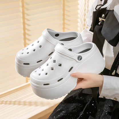 Chunky Platform Clogs Shoes for Women Thick Bottom Non-Slip Beach Sandals Women Summer Fashion Wedges EVA Sandals Slippers