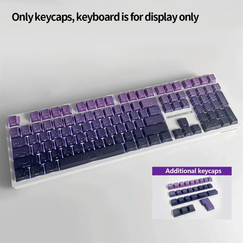 Contour 4.0 Side Engraved Keycap PBT Translucent 97 Key Gaming Mechanical Keyboard Key Cap White For Magnetic Switch F75 GMK87