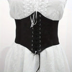 New Corset Punk Black Wide Belt, Pu Leather Slimming Body Belts for Women, Elastic High Waist Belt Female Cummerbunds